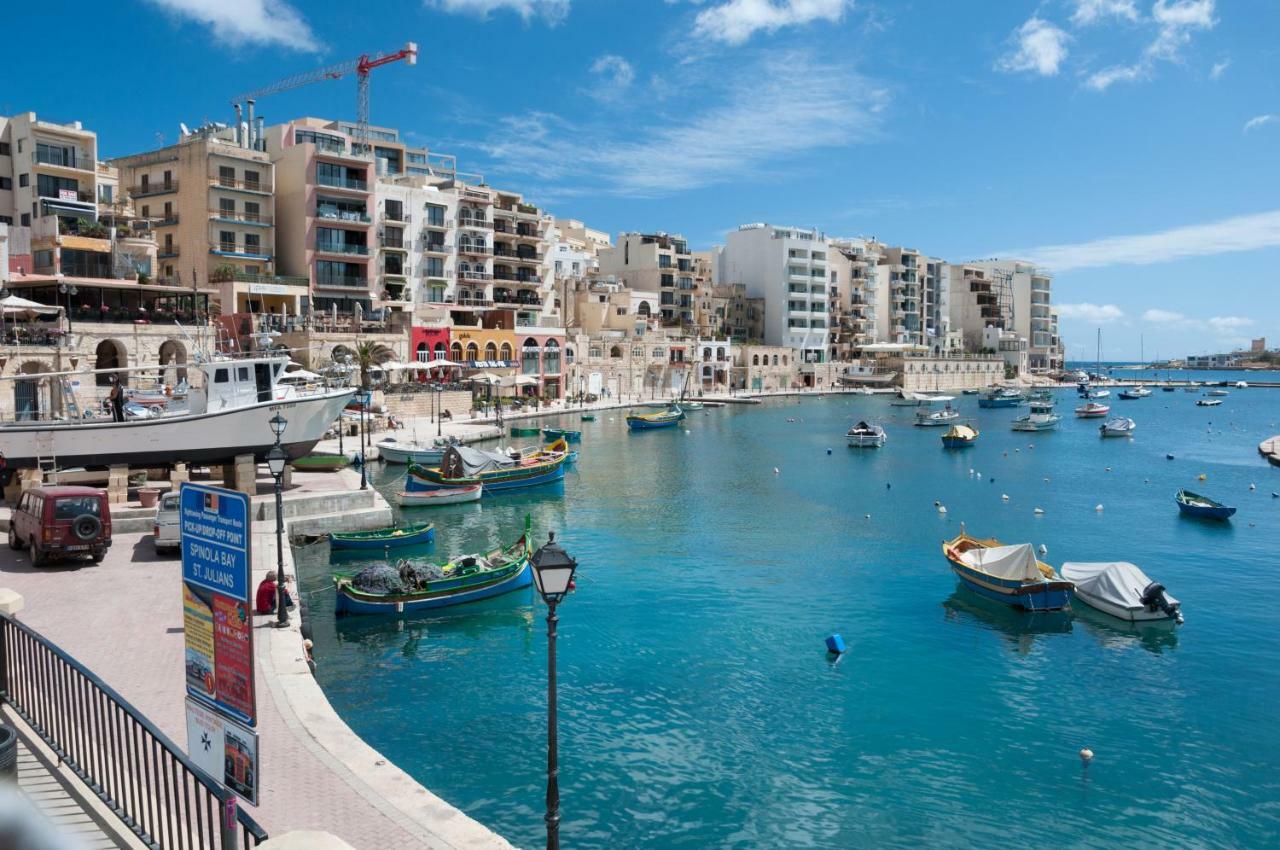 Modern Stylish Apartment - 2 Bedroom & 2 Bathroom Apartment - Spinola Bay, St Julians San Ġiljan Exterior foto